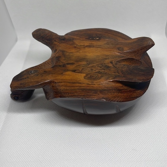 Hand Carved Ironwood Turtle Sculpture - Picture 5 of 6